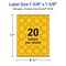 Avery Bright Yellow Paper Labels, 1-5/8" x 1-5/8" Square Scalloped